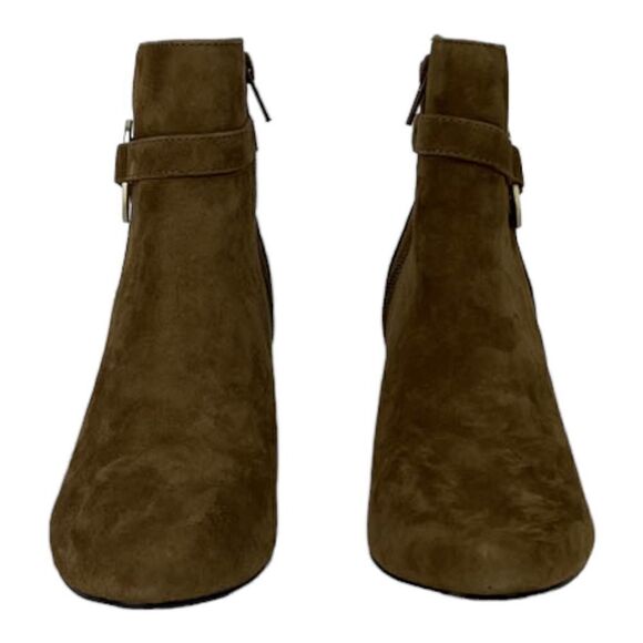 New  Bella Vita Women US 11 Brown Lorraine Suede Block Heel Ankle Boot Shoes - Picture 2 of 9
